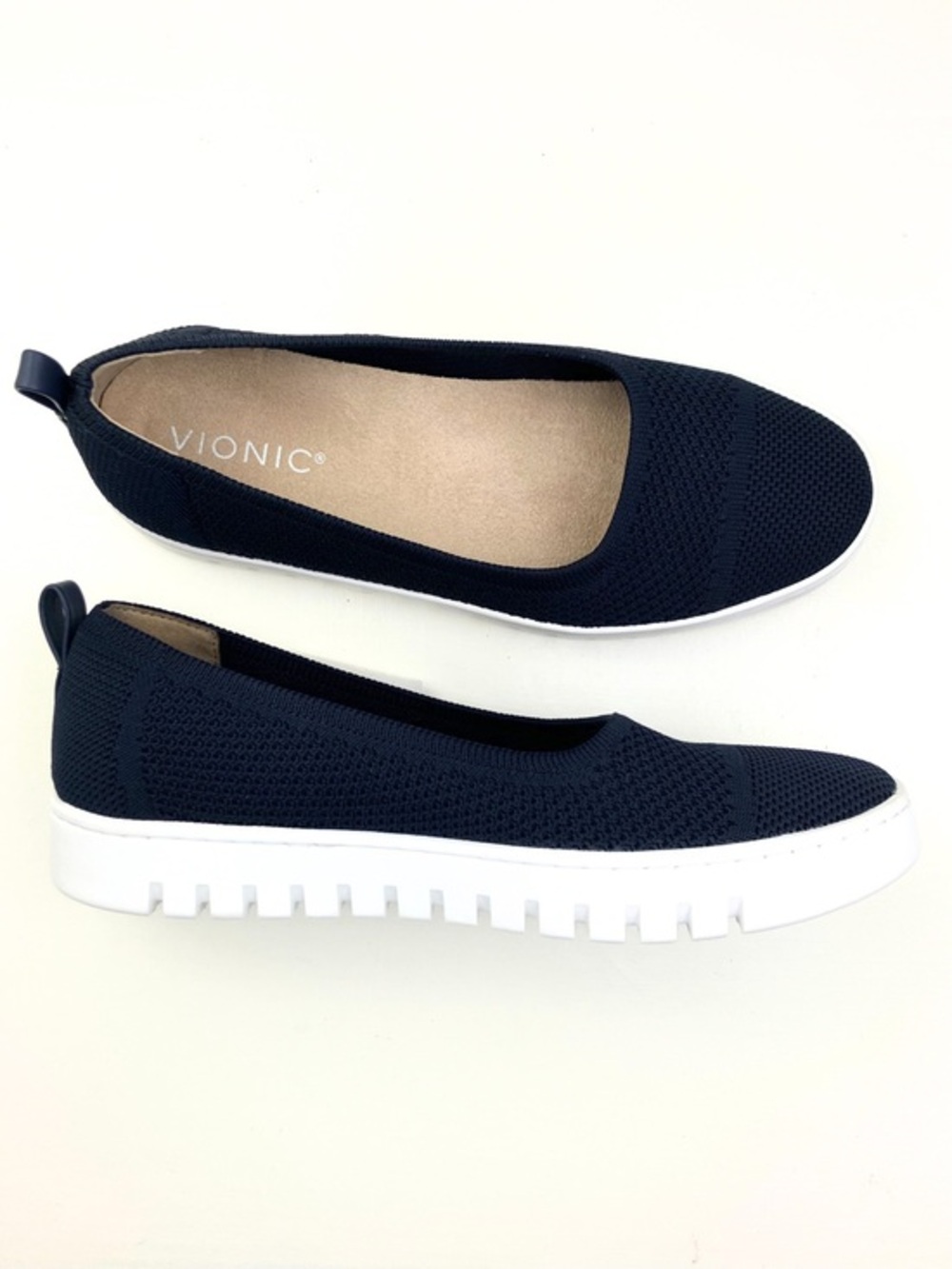 Vionic Uptown Skimmer Knit Slip-On Navy Sz 7.5